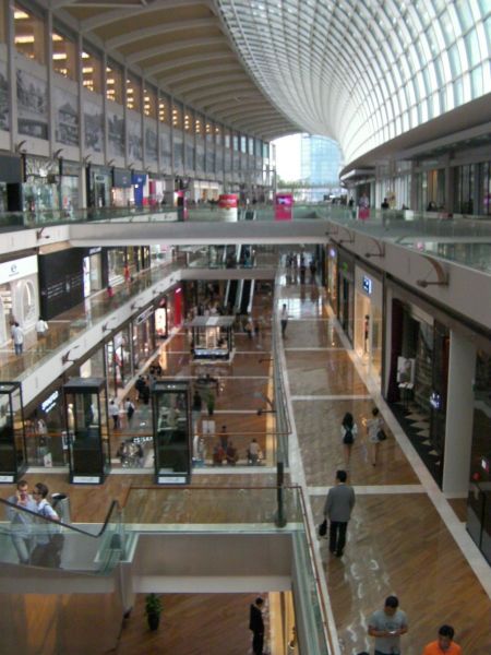 three story shopping mall