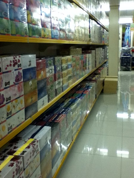 Tissue Aisle entire store aisle of facial tissues