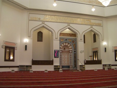 Mosque interior of a mosque