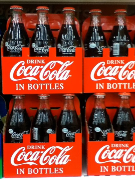 Coke in Bottles coca cola in traditional bottles