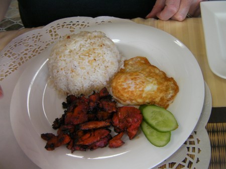 Tosilog egg, rice, chicken