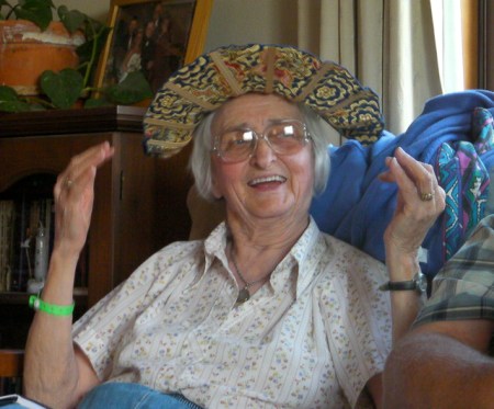 Mom smiling woman wearing a hat