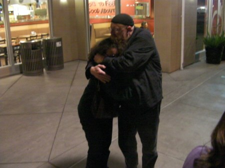 father and daughter hugging