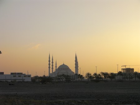 mosque at sunrise