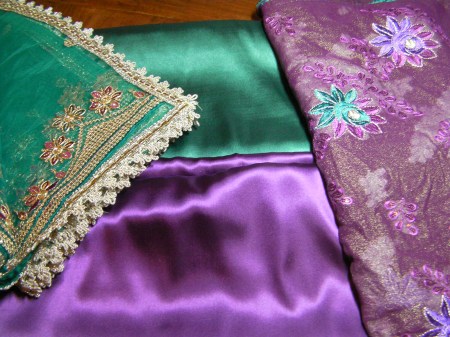 teal and pink to match previous fabrics