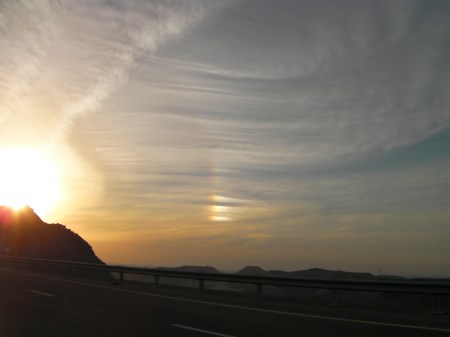 sunshine reflecting on clouds
