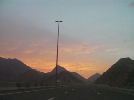 mountains and sunset