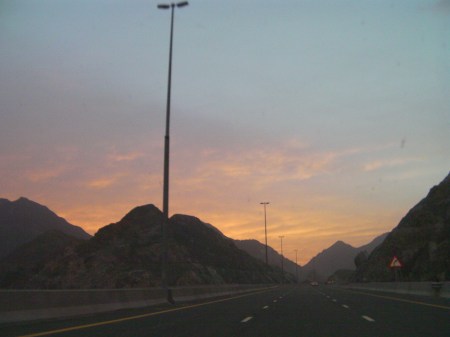 mountains and sunset