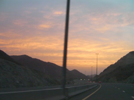 mountains and sunset