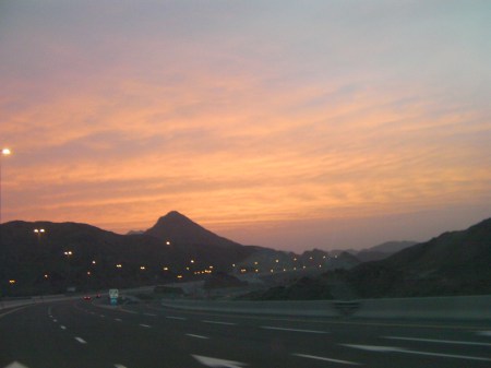 mountains and sunset