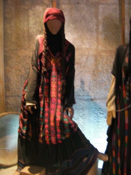 black dress with red embroidery