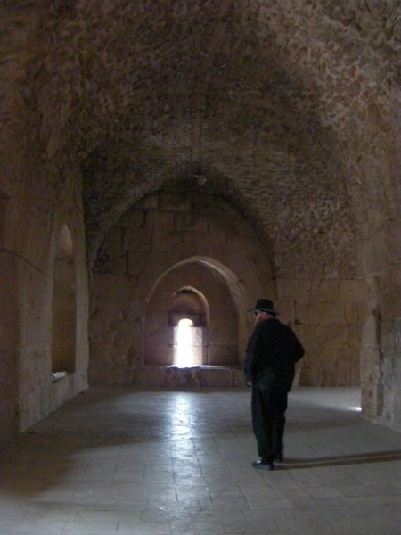 large castle room with arched ceilings