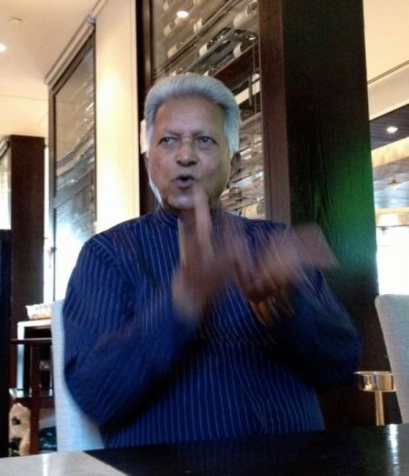 Merrill Fernando speaking passionately about his life's work.