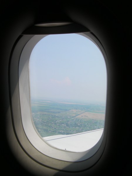 view out the airplane window