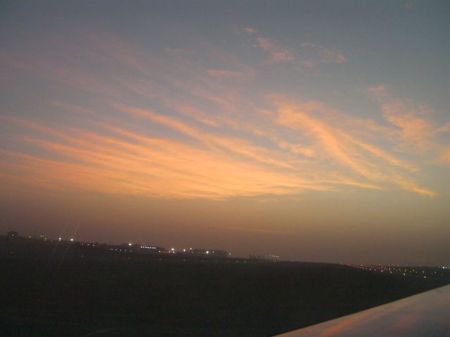 sunset pink clouds