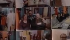 three people in snapshot pinned to the wall