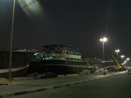 large wooden boat at a dock