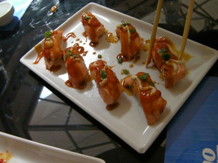nigiri style seared salmon