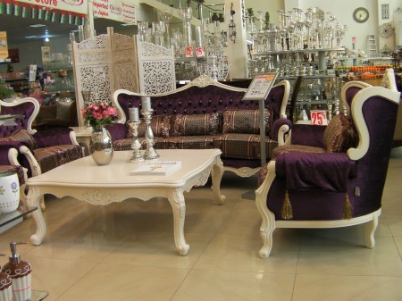 deep purple living room furniture