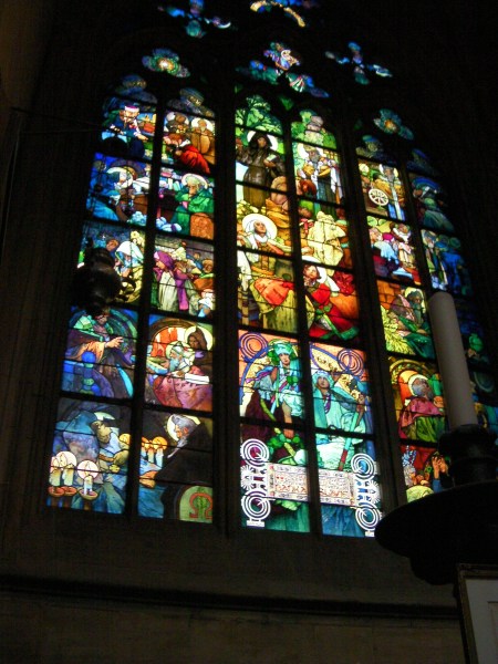 stained glass cathedral window