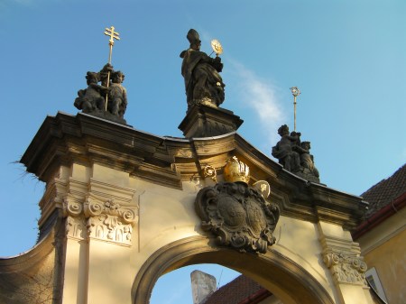 entrance gate to the Strahov monastery