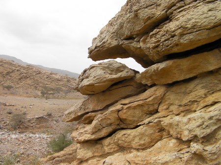weathered rock formation
