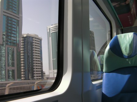 view out the train window