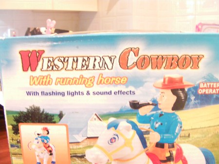 plastic cowboy toy packaging