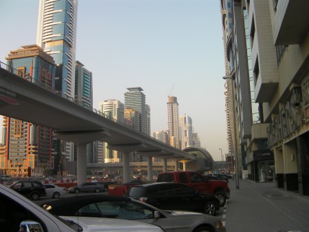elevated metro train