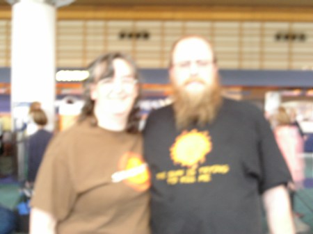 man and woman very unfocused picture