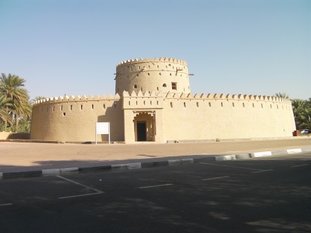 round Arab style fort with single round tower