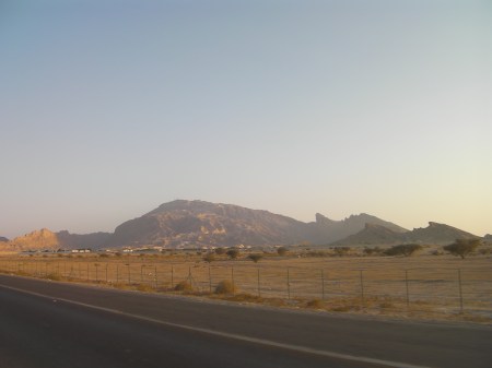 a 4000 foot mountain on the horizon