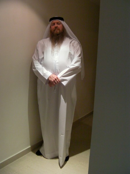 man in Arab garb