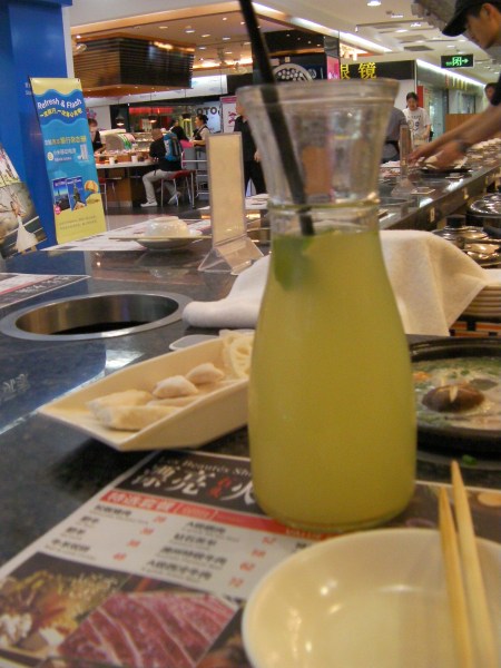 carafe of limeade