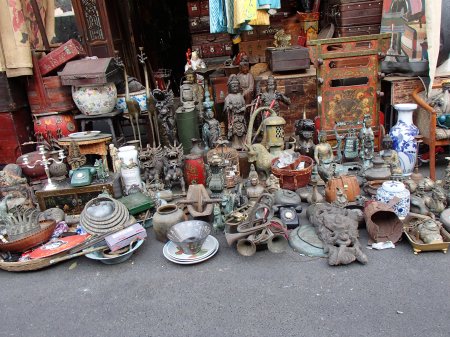 display of various items for sale
