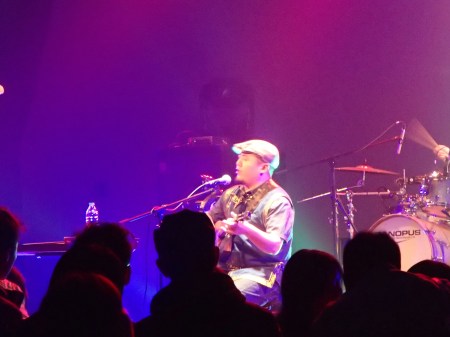 lead singer on stage