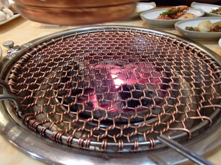 coals and grill