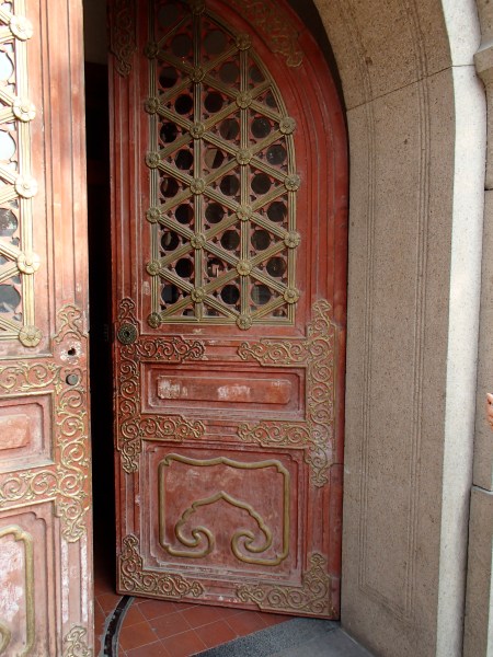 art deco style door in old Shanghai municipality building