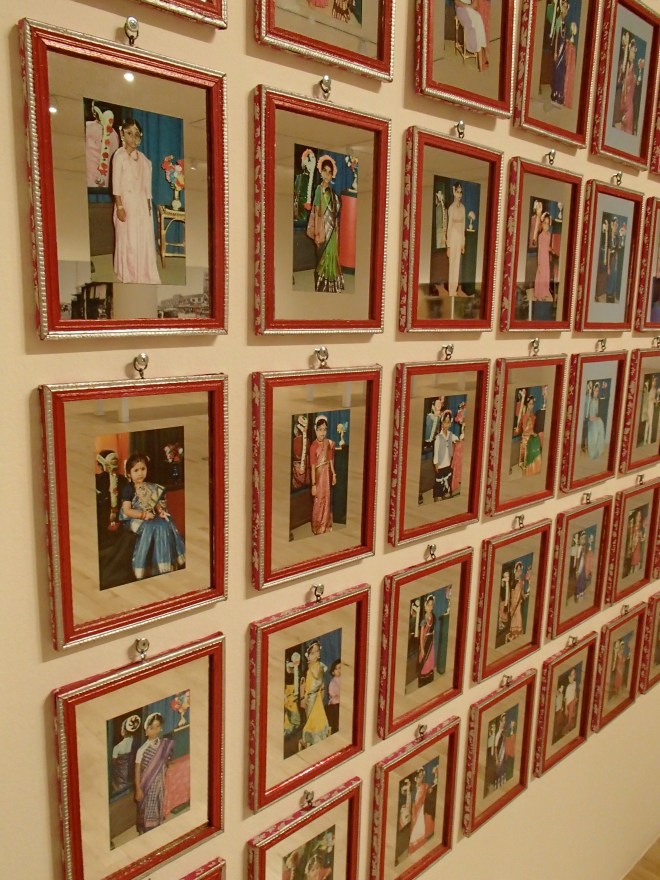 displayed color photographs of Indian girls
