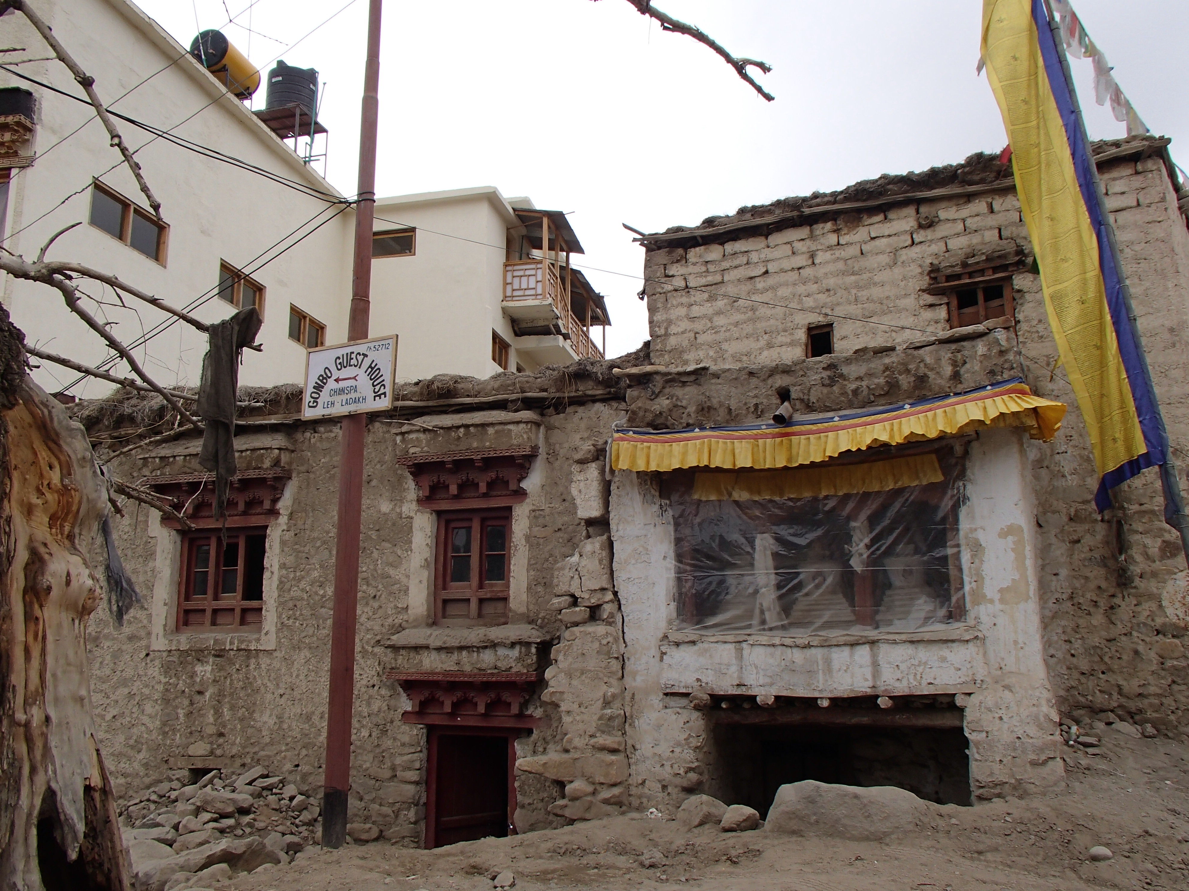 rough mud brick buildings