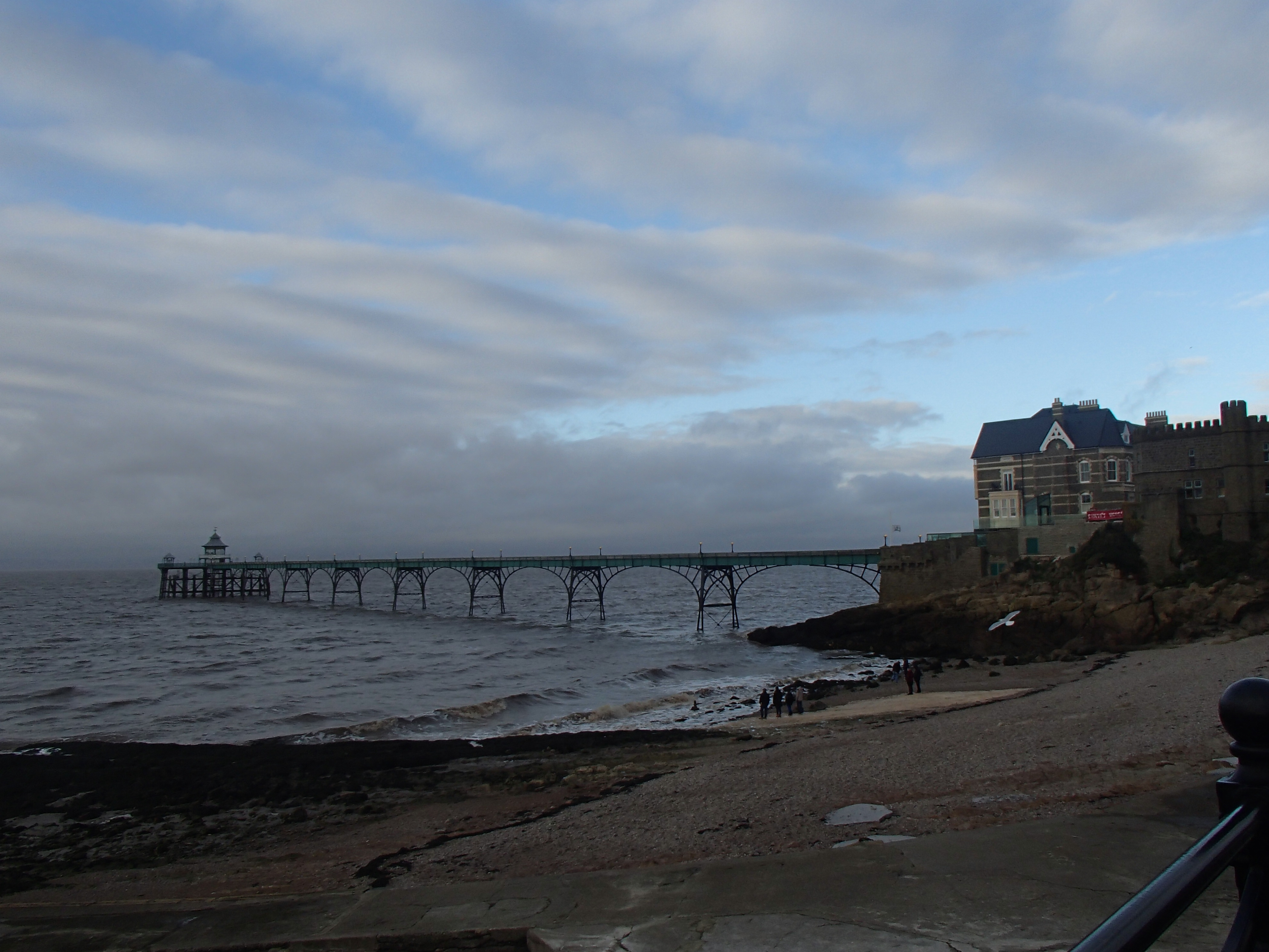 coastline and wooden pier