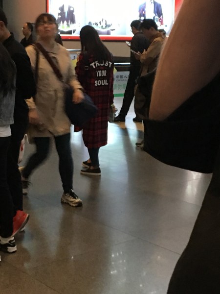 woman wearing a coat with