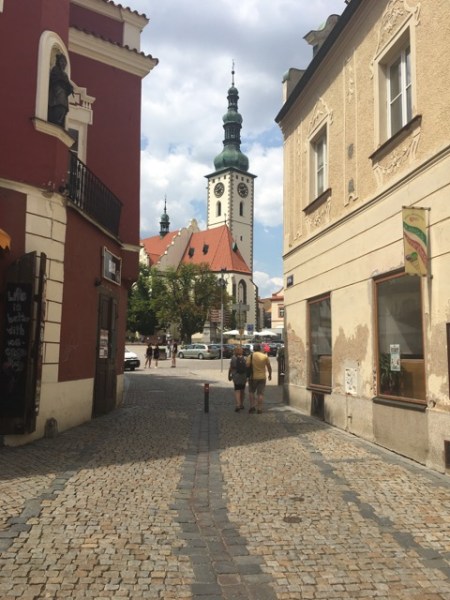 old town square of Tabor Czech Republic