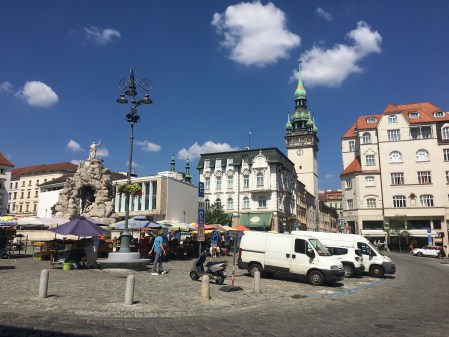 Brno old town square