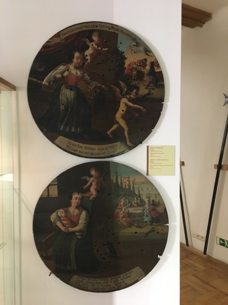 targets painted with scenes