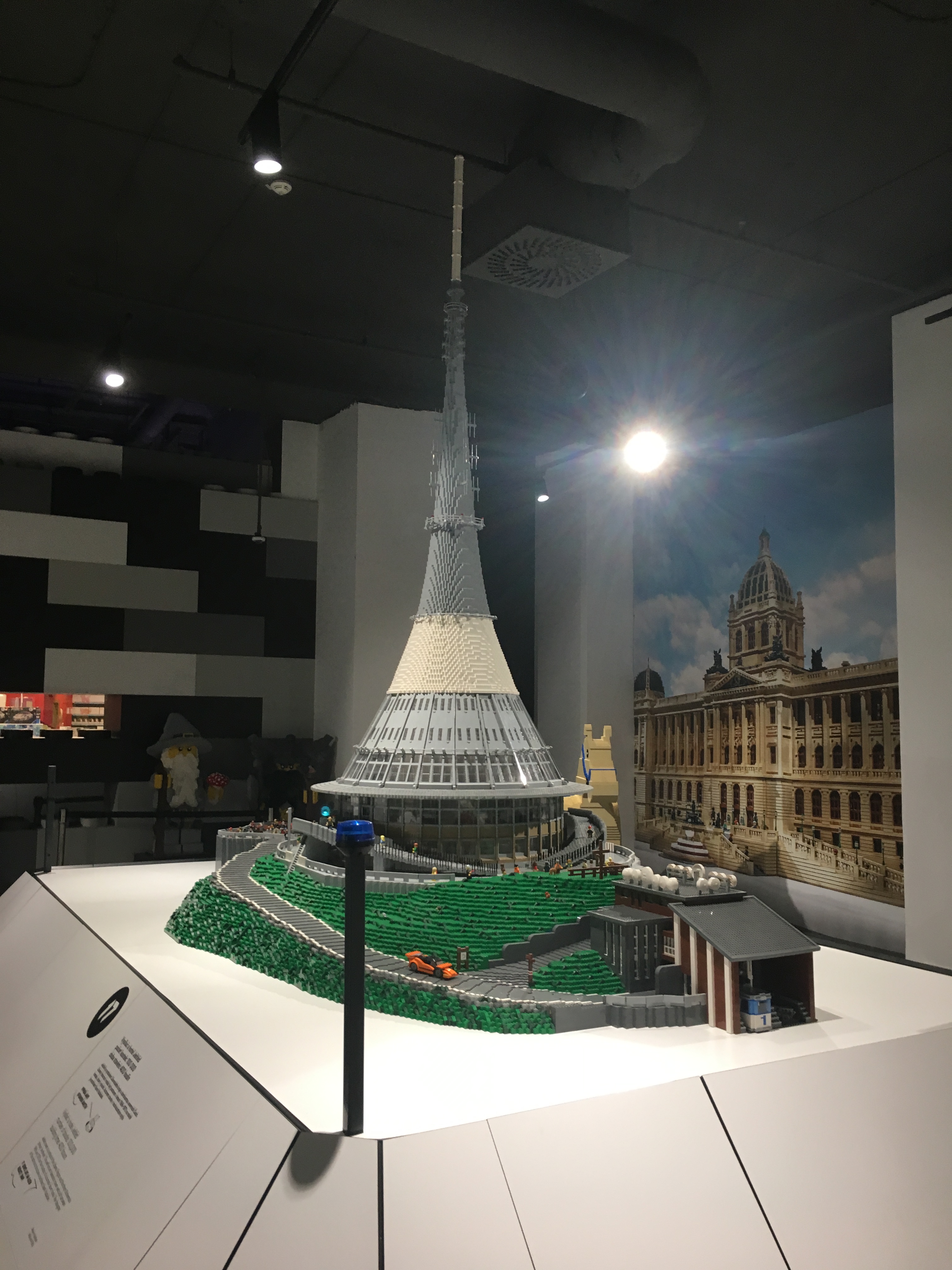 LEGO model of Ještěd Hotel