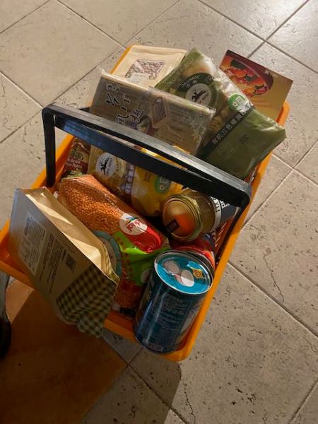 basket of groceries