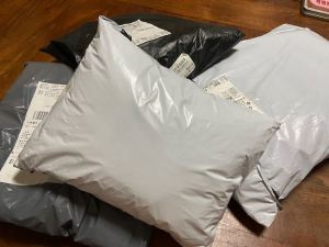 plastic wrapped packages