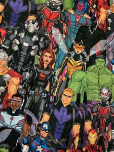 Marvel Avengers print fabric