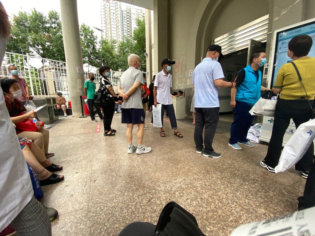 crowded outdoor area